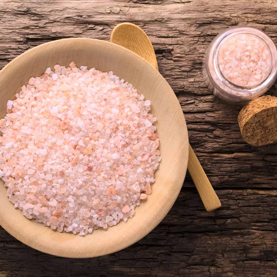 nutritional composition of pink salt per 100g